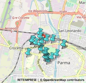 Mappa Via B e Latino Barilli Cecrope, 43126 Parma PR, Italia (0.65)