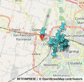 Mappa Via Urbano Rattazzi, 43126 Parma PR, Italia (1.6455)