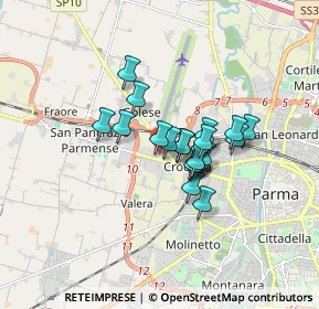Mappa Via Urbano Rattazzi, 43126 Parma PR, Italia (1.137)