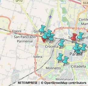 Mappa Via Urbano Rattazzi, 43126 Parma PR, Italia (1.94417)