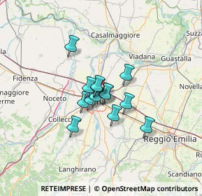 Mappa Via Mario Fantelli, 43122 Parma PR, Italia (7.71357)