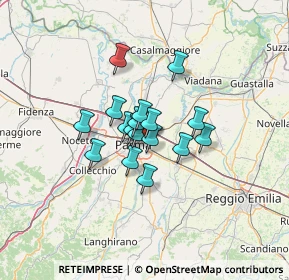 Mappa Via Mario Fantelli, 43122 Parma PR, Italia (8.12235)