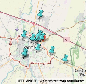 Mappa Via Mario Fantelli, 43122 Parma PR, Italia (2.98231)