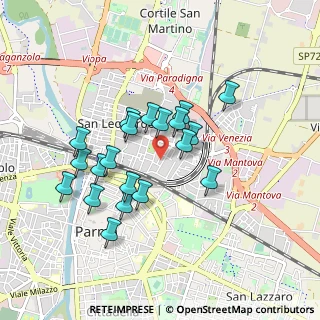Mappa Via Rimini, 43122 Parma PR, Italia (0.7865)