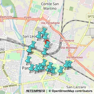Mappa Via Rimini, 43122 Parma PR, Italia (1.006)