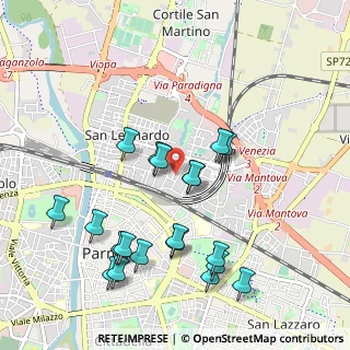 Mappa Via Rimini, 43122 Parma PR, Italia (1.0645)