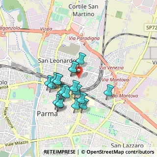 Mappa Via Rimini, 43122 Parma PR, Italia (0.756)