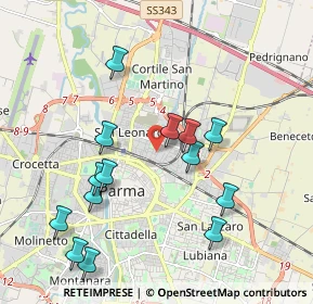 Mappa Via Rimini, 43122 Parma PR, Italia (2.04214)