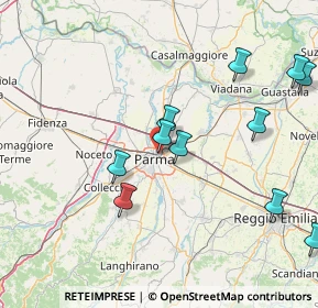 Mappa Via Rimini, 43122 Parma PR, Italia (17.49545)