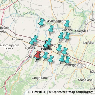 Mappa Via Rimini, 43122 Parma PR, Italia (10.8625)