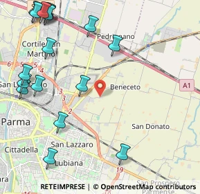 Mappa Strada Naviglia, 43122 Parma PR, Italia (2.94)
