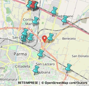 Mappa Via Edgardo Minozzi, 43122 Parma PR, Italia (2.36941)