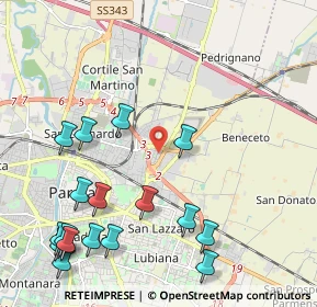 Mappa Via Edgardo Minozzi, 43122 Parma PR, Italia (2.66647)