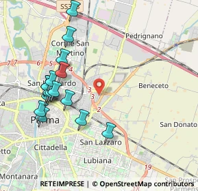 Mappa Via Edgardo Minozzi, 43122 Parma PR, Italia (2.12563)