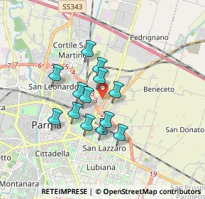 Mappa Via Edgardo Minozzi, 43122 Parma PR, Italia (1.32538)
