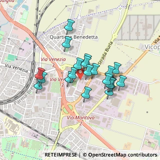 Mappa Via Edgardo Minozzi, 43122 Parma PR, Italia (0.355)