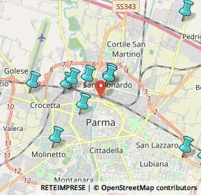 Mappa Parma Stazione, 43122 Parma PR, Italia (2.18455)