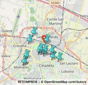 Mappa Parma Stazione, 43122 Parma PR, Italia (1.55692)