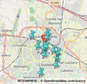 Mappa Parma Stazione, 43122 Parma PR, Italia (1.4325)