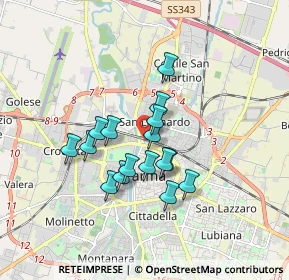 Mappa Parma Stazione, 43122 Parma PR, Italia (1.34563)
