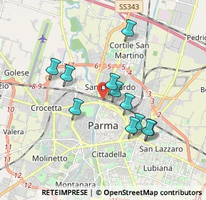 Mappa Parma Stazione, 43122 Parma PR, Italia (1.56636)