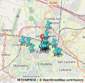 Mappa Parma Stazione, 43122 Parma PR, Italia (1.12526)