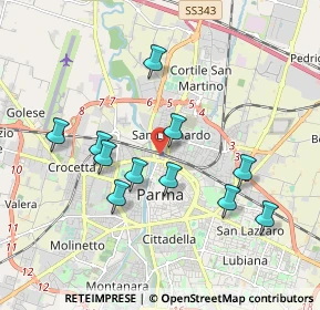Mappa Parma Stazione, 43122 Parma PR, Italia (1.77636)
