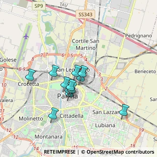 Mappa Via Bologna, 43122 Parma PR, Italia (1.45)