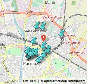 Mappa Via Bologna, 43122 Parma PR, Italia (0.844)