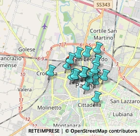 Mappa Via Lanfranco Giovanni, 43126 Parma PR, Italia (1.213)