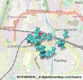 Mappa Via Lanfranco Giovanni, 43126 Parma PR, Italia (0.6575)