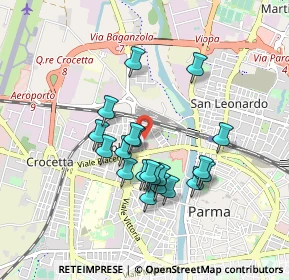 Mappa Via Lanfranco Giovanni, 43126 Parma PR, Italia (0.7645)