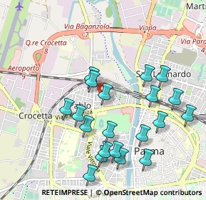 Mappa Via Lanfranco Giovanni, 43126 Parma PR, Italia (1.023)