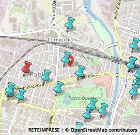 Mappa Via Lanfranco Giovanni, 43126 Parma PR, Italia (0.7485)