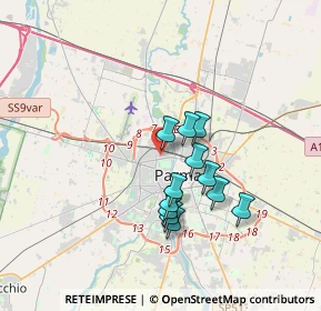 Mappa Via Lanfranco Giovanni, 43126 Parma PR, Italia (2.82667)