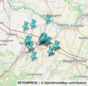 Mappa Via Eugenio, 43122 Parma PR, Italia (8.396)