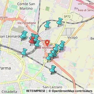 Mappa Via Eugenio, 43122 Parma PR, Italia (0.811)