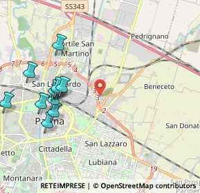 Mappa Via Eugenio, 43122 Parma PR, Italia (2.32455)