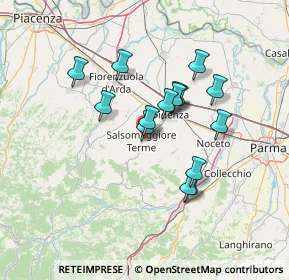 Mappa Viale I Maggio, 43039 Salsomaggiore Terme PR, Italia (11.36867)