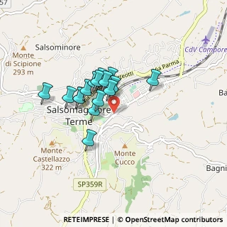 Mappa Viale I Maggio, 43039 Salsomaggiore Terme PR, Italia (0.625)
