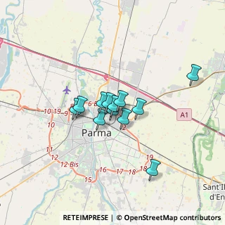 Mappa Via Domenico Pedretti, 43122 Parma PR, Italia (2.2225)