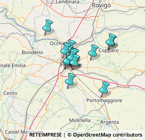 Mappa Via Alberto Marvelli, 44124 Ferrara FE, Italia (8.30786)