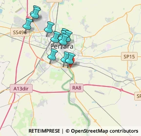 Mappa Via Alberto Marvelli, 44124 Ferrara FE, Italia (3.40667)