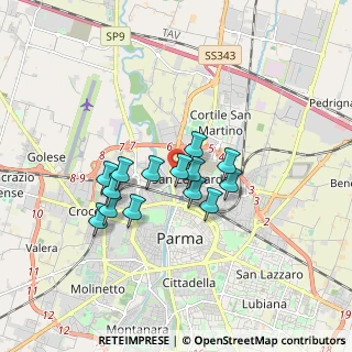 Mappa Via Oristano, 43122 Parma PR, Italia (1.32143)