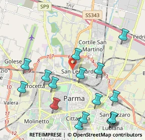 Mappa Via Alghero, 43122 Parma PR, Italia (2.53875)