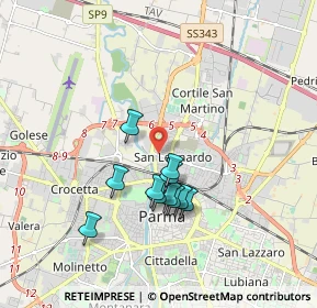 Mappa Via Alghero, 43122 Parma PR, Italia (1.50364)