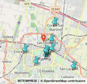 Mappa Via Alghero, 43122 Parma PR, Italia (1.65182)