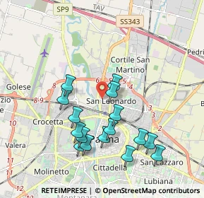 Mappa Via Alghero, 43122 Parma PR, Italia (1.8875)