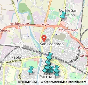 Mappa Via Alghero, 43122 Parma PR, Italia (1.37364)