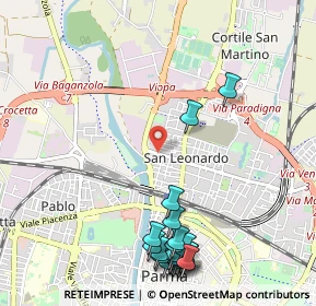 Mappa Via Alghero, 43122 Parma PR, Italia (1.3455)